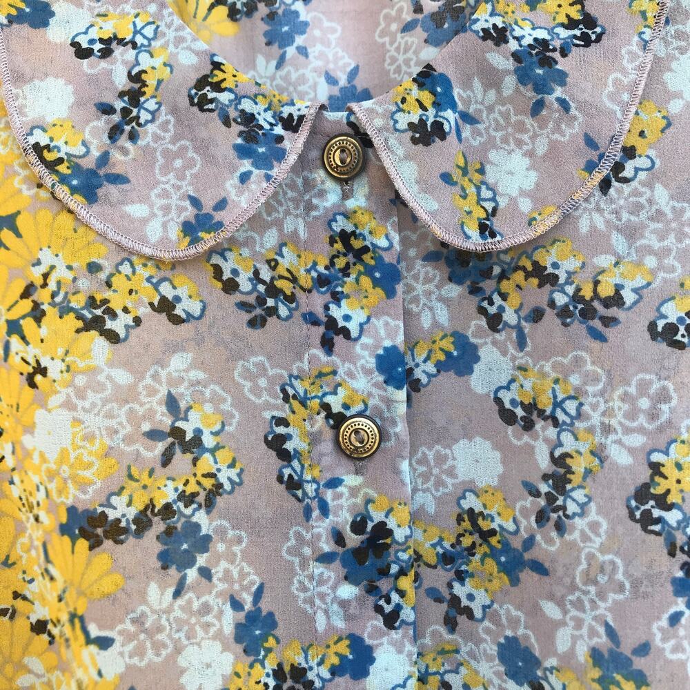 Cabi 50/50 Sheer Button Up Blouse - image 5